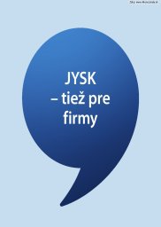Jysk leták  s platnosťou 12. 8. - 20. 9. 2026 